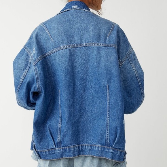 Free People All In Denim Jacket, NWOT, XS - Picture 2 of 10
